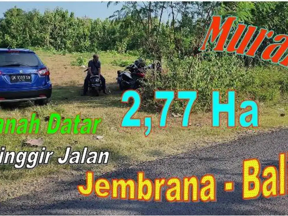 27.700 m2 Land Sale only 500 mtr from Fisherman Port of Pengambengan