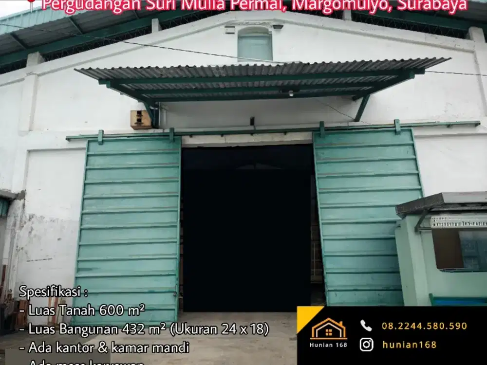 Gudang Pergudangan Suri Mulia Mutiara Margomulyo Indah Permai Surabaya