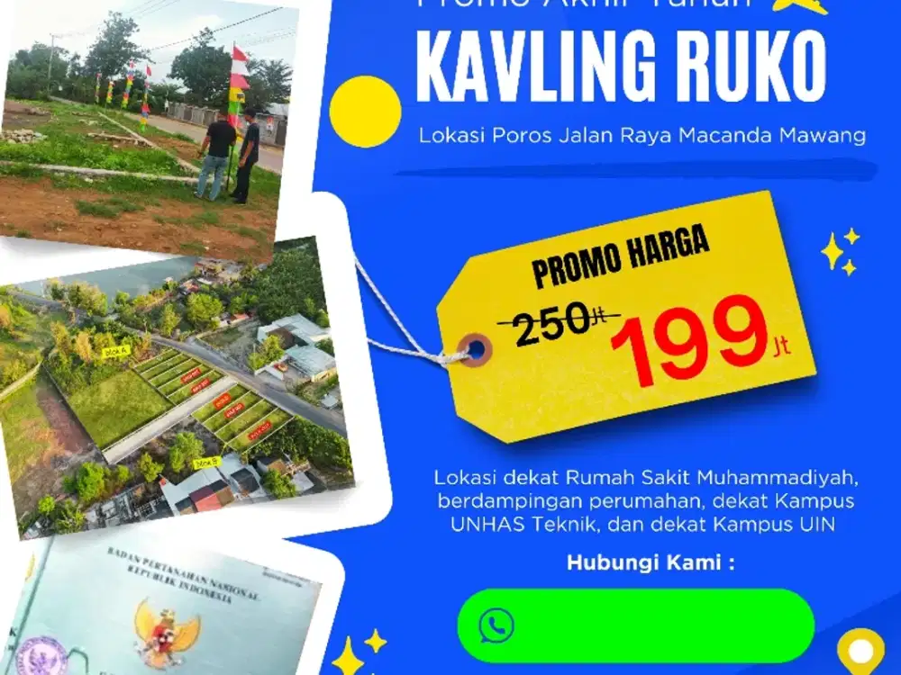 Kavling Ruko dekat 3 Kampus