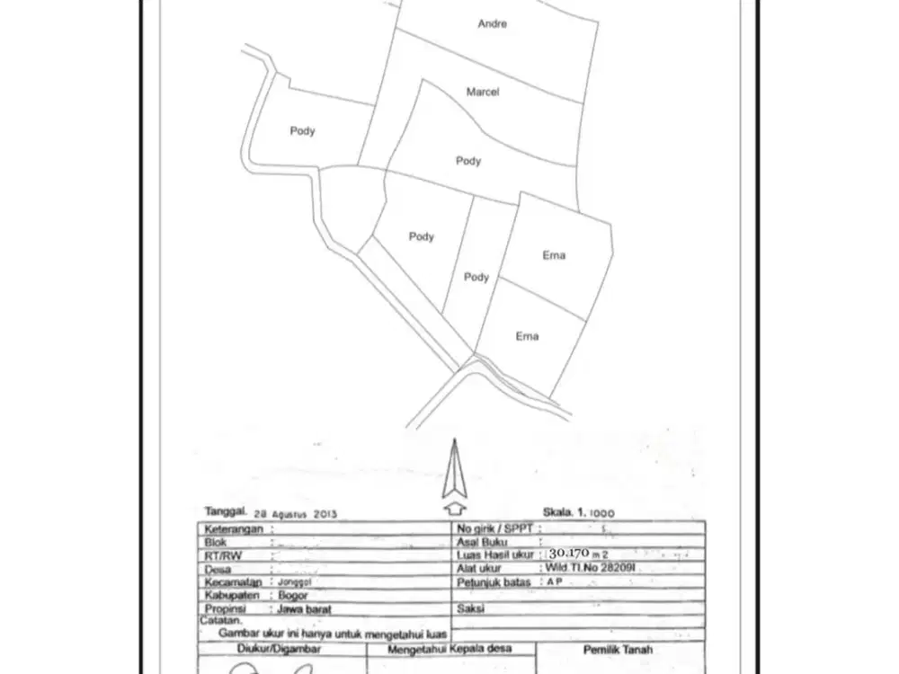 Lahan Murmer di Jonggol - Kab.Bogor Cocok untuk Villa