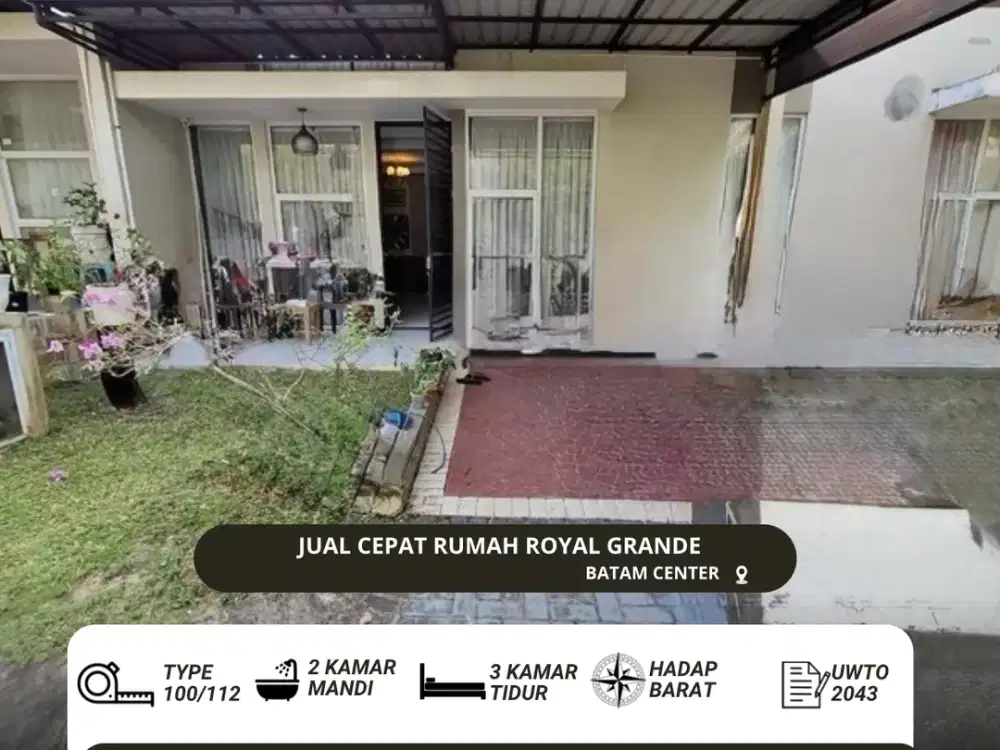 Dijual Rumah 1.5lnt Royal Grande batam center