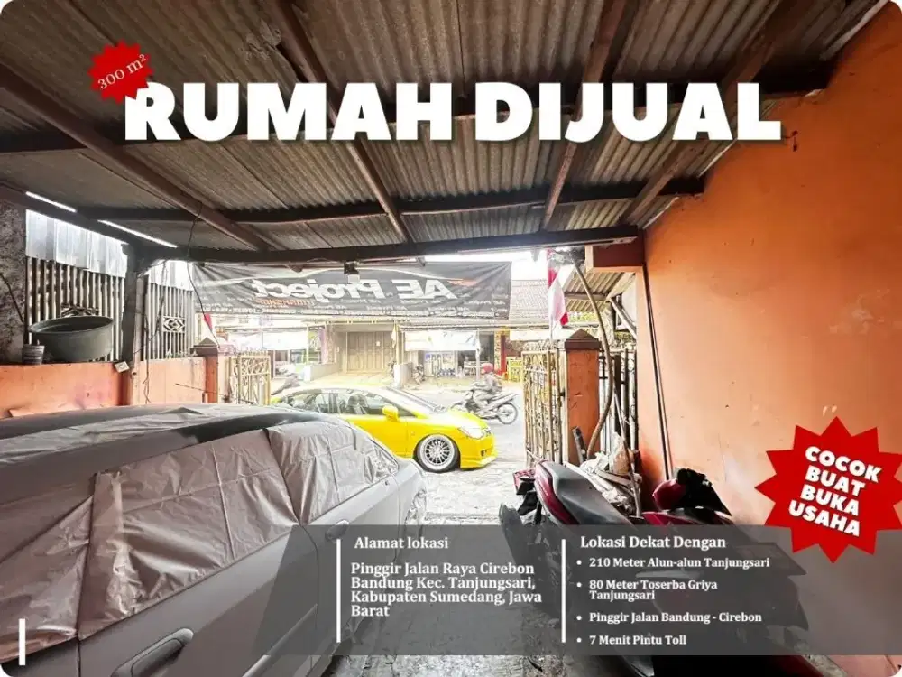 Rumah 300m² Full Furnished SHM di Tanjungsari, Cocok untuk Usaha!