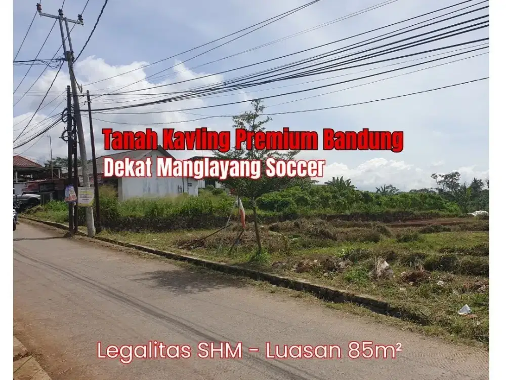 Dijual Tanah 85m2 Tepi Jalan Cileunyi SHM Pasti