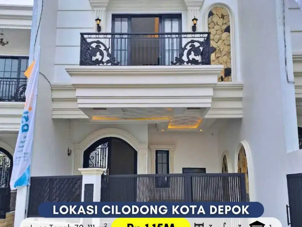 Rumah mewah 2 lantai di GDC