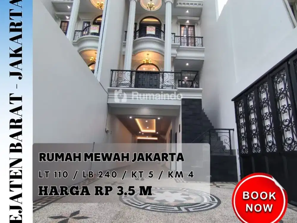 Dijual Murah Rumah Eropa Classic di Pejaten Barat Jakarta Selatan