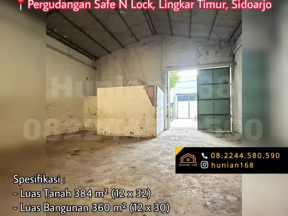 SEWA Gudang Safe n Lock Sirie Lingkar Timur CIP Sinar Buduran Sidoarj