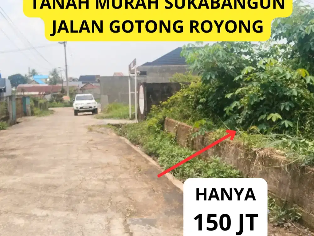 Tanah murah sukabangun ujung jalan gotong royong