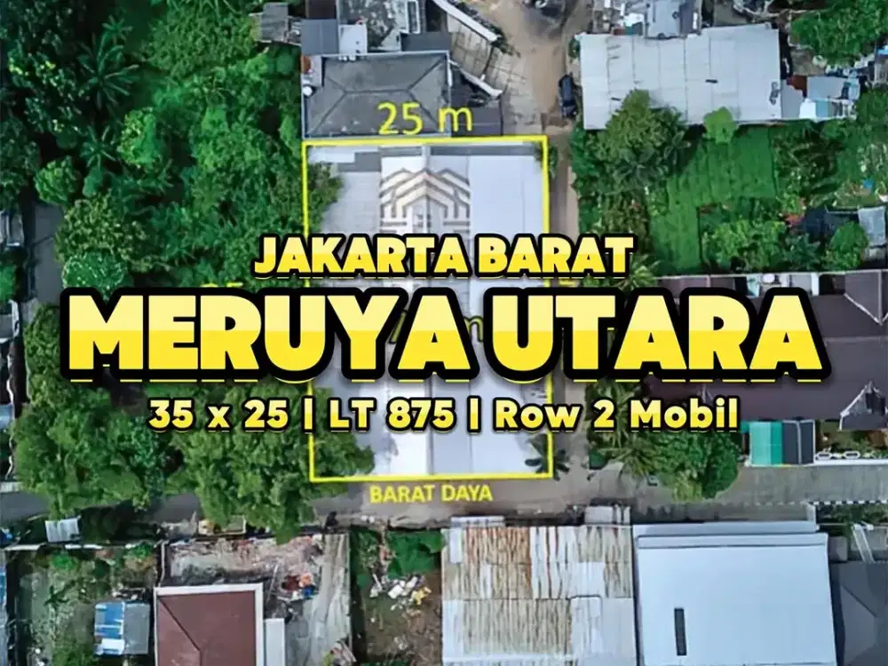 Tanah KAV 875m2 MURAH, 10 menit ke Puri indah mall dan Lippo Mall Puri