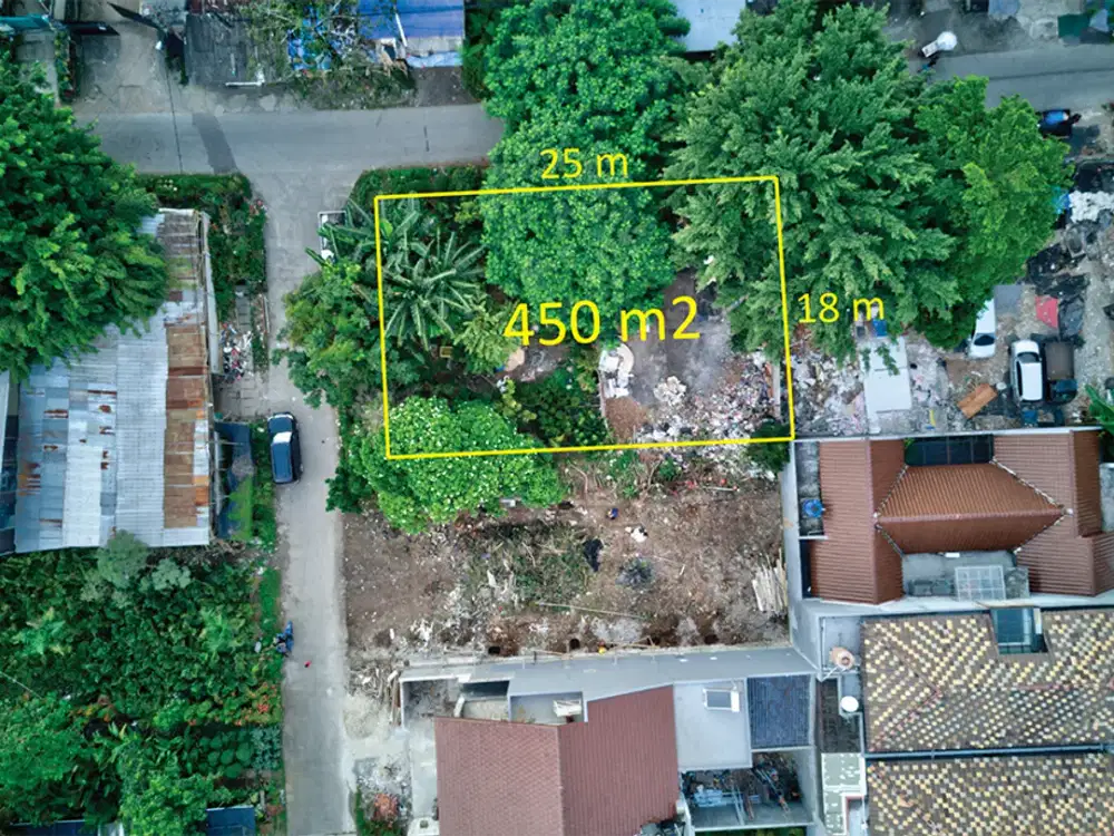 HARGA MURAH Tanah Kavling HOEK 450 m2, di Meruya, Jak Bar