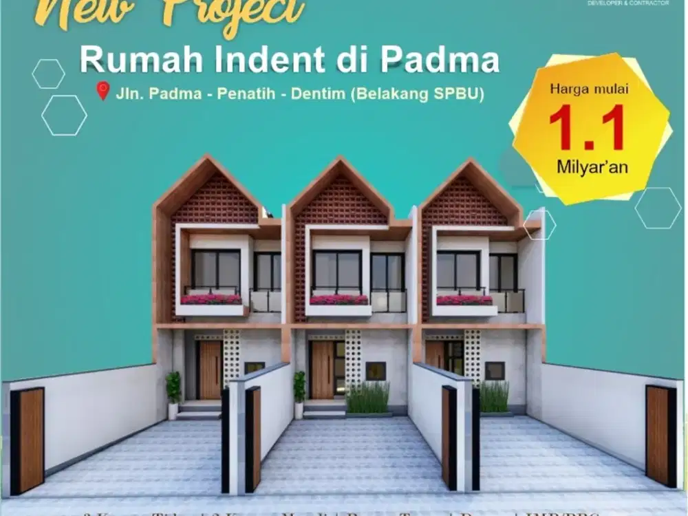 Rumah di padma penatih belakang SPBU