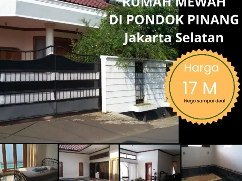 OWNER BU, TURUN HARGA TERJUN PAYUNG Rumah Mewah Pondok Pinang JakseL