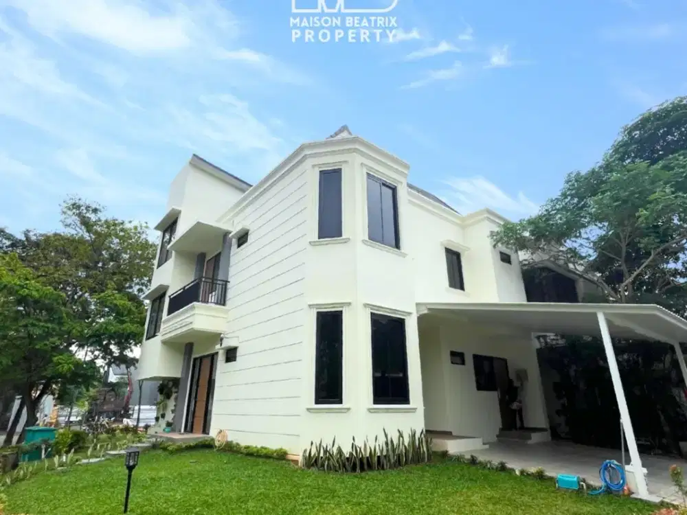 DIJUAL RUMAH HOEK CANTIK SIAP HUNI LOKASI SANGAT STRATEGIS - BSD