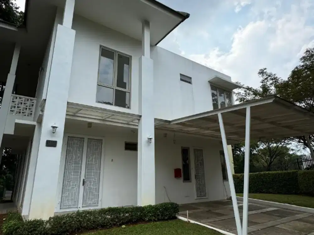 rumah corner view taman! simplicity-the icon, bsd city