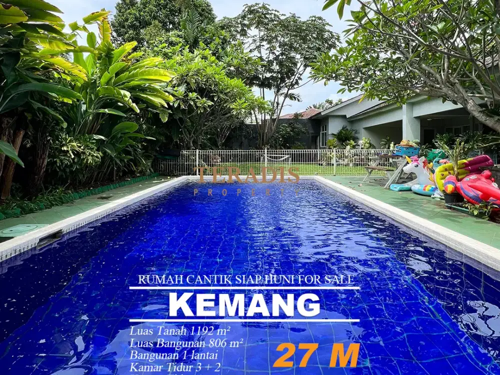 DIJUAL RUMAH KEMANG CANTIK SIAP HUNI