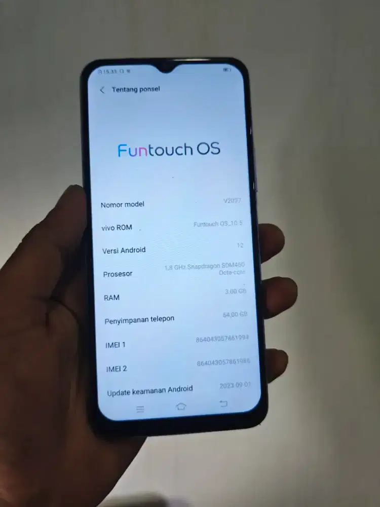 Vivo y20i 3/63 hp casan