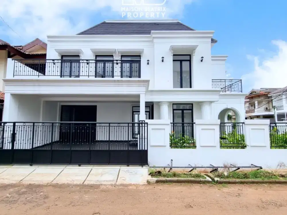 RUMAH BARU HOEK AMERICAN CLASSIC WITH POOL DI MERTILANG BINTARO JAYA