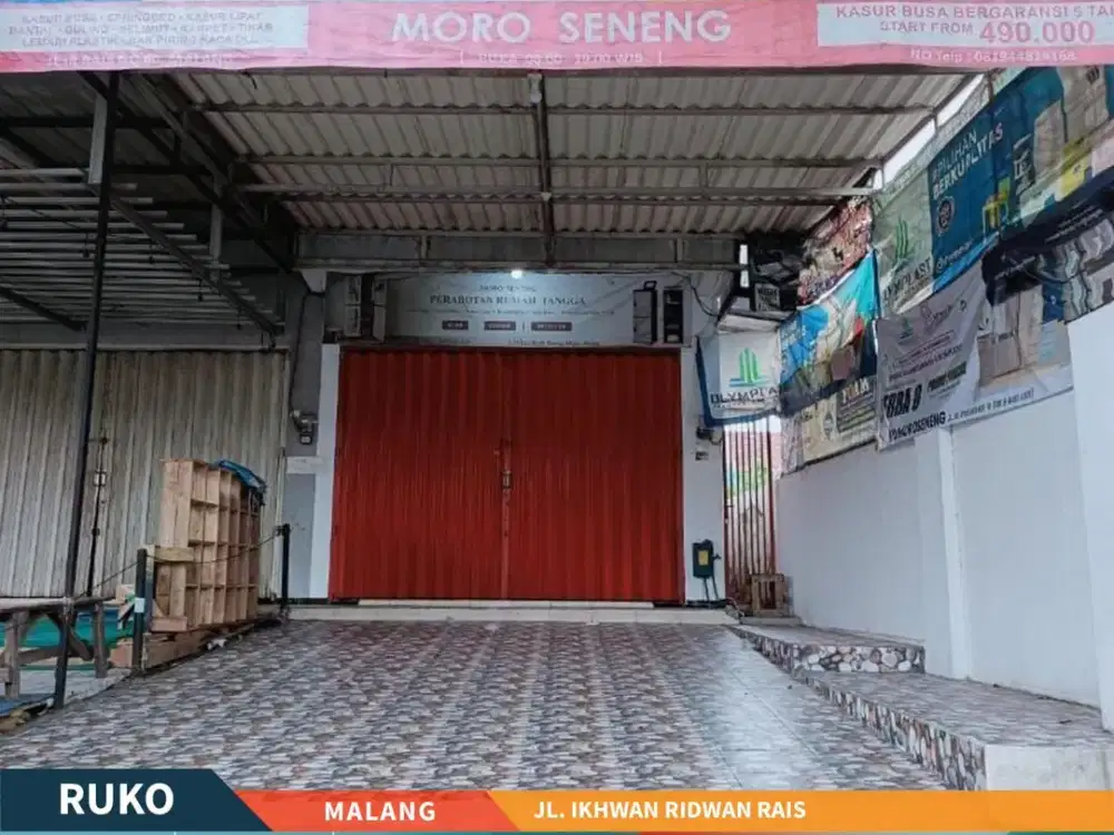 Dijual Ruko 2 Lantai Strategis di Nol Jalan Raya Ir. Rais Malang