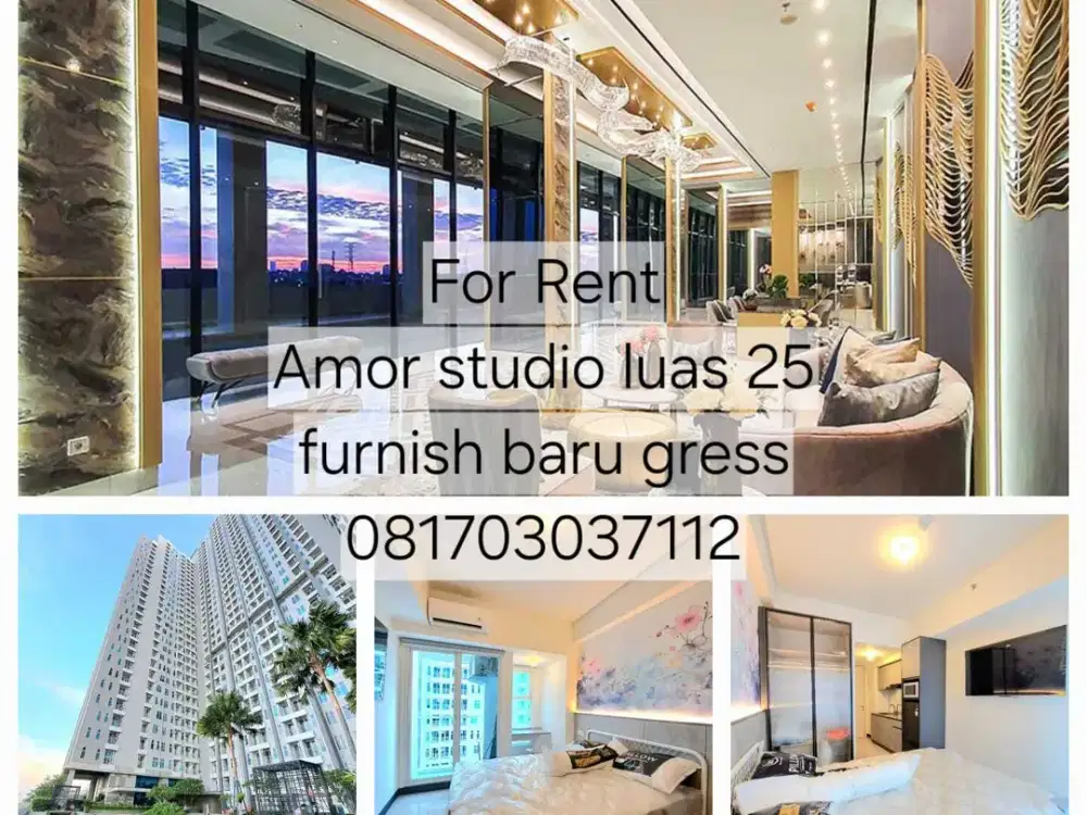 Amor LT 21, Connect Pakuwon City Mall Fully Furnished Baru Gress
