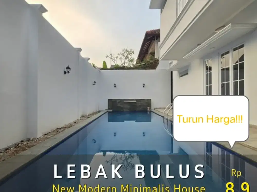 DIJUAL RUMAH MODERN MINIMALIS DI LEBAK BULUS JAKARTA SELATAN