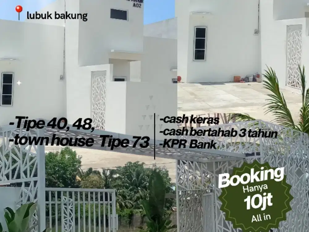 rumah cash bertahab 3 tahun tanpa bunga dp cukup 150 juta