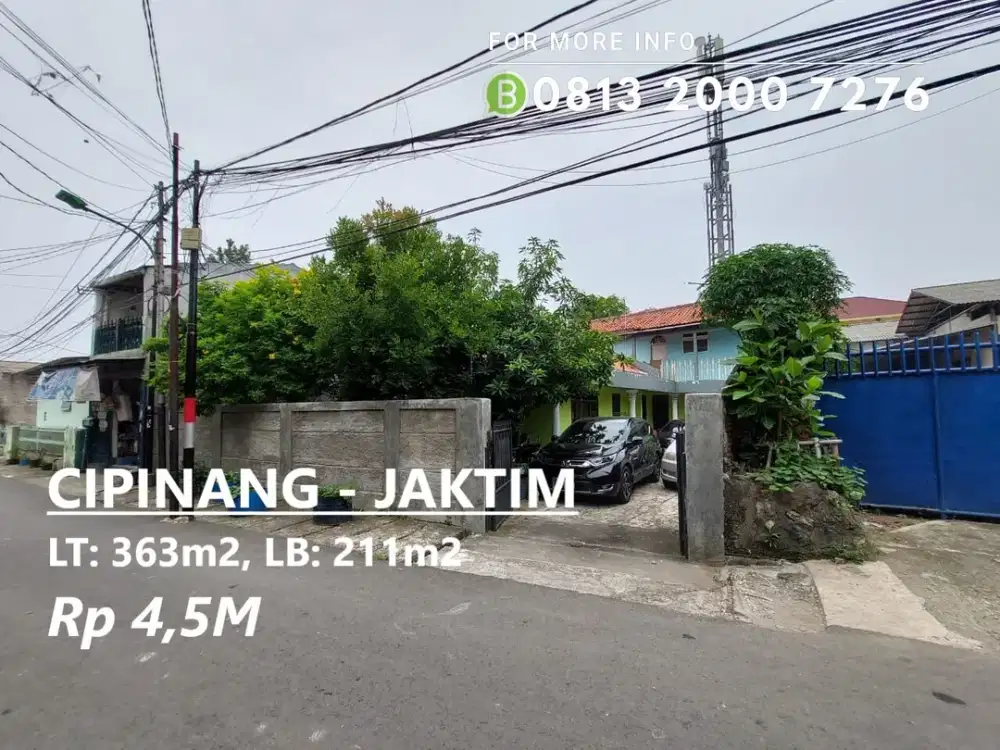 Rumah Terawat Siap Huni Lokasi Bebas Banjir di Cipinang Jaktim -12594