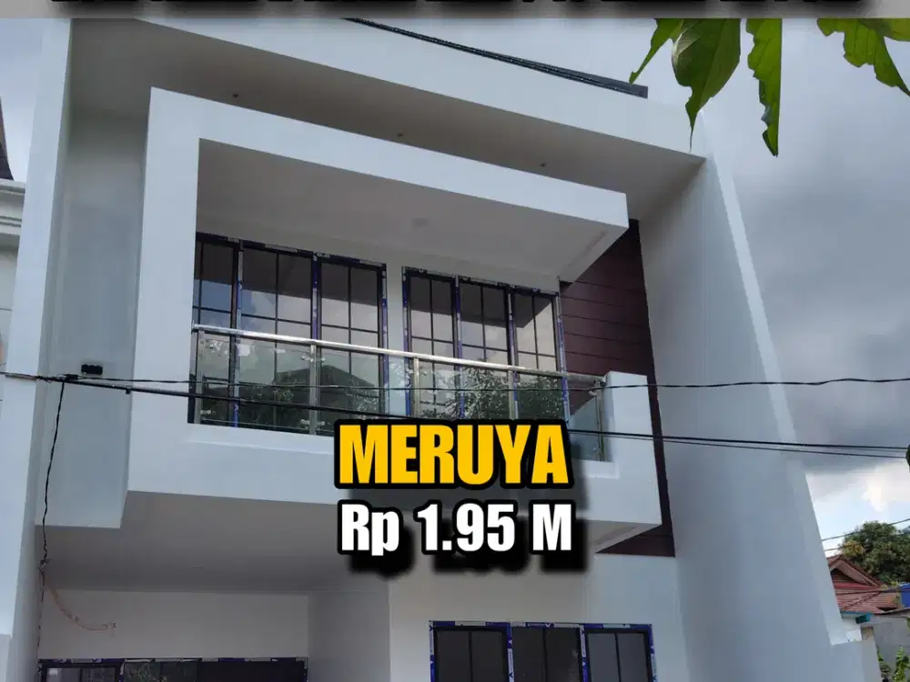 V012 RUMAH BARU 6x10 MERUYA FREE AC 10 MENIT KE PURI INDAH MALL