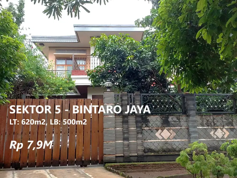 Rumah 2 Lantai Terawat Siap Huni Tanah Luas di Sektor 5 Bintaro -247