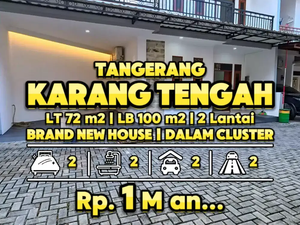 Rumah Baru Minimalis di dalam Cluster 15 menit ke Puri Indah Mall & Li