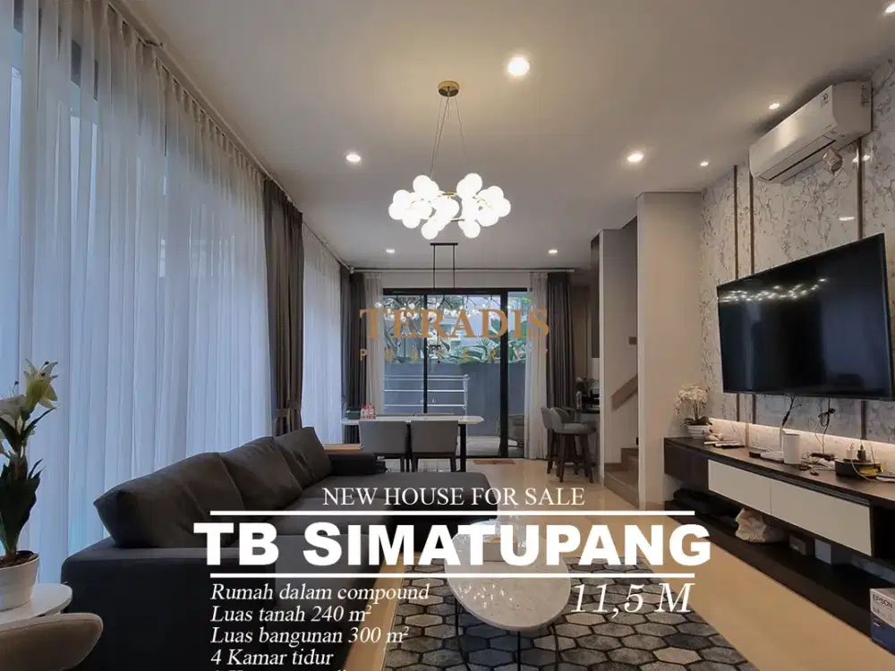 DIJUAL RUMAH BARU MODERN DI TB SIMATUPANG