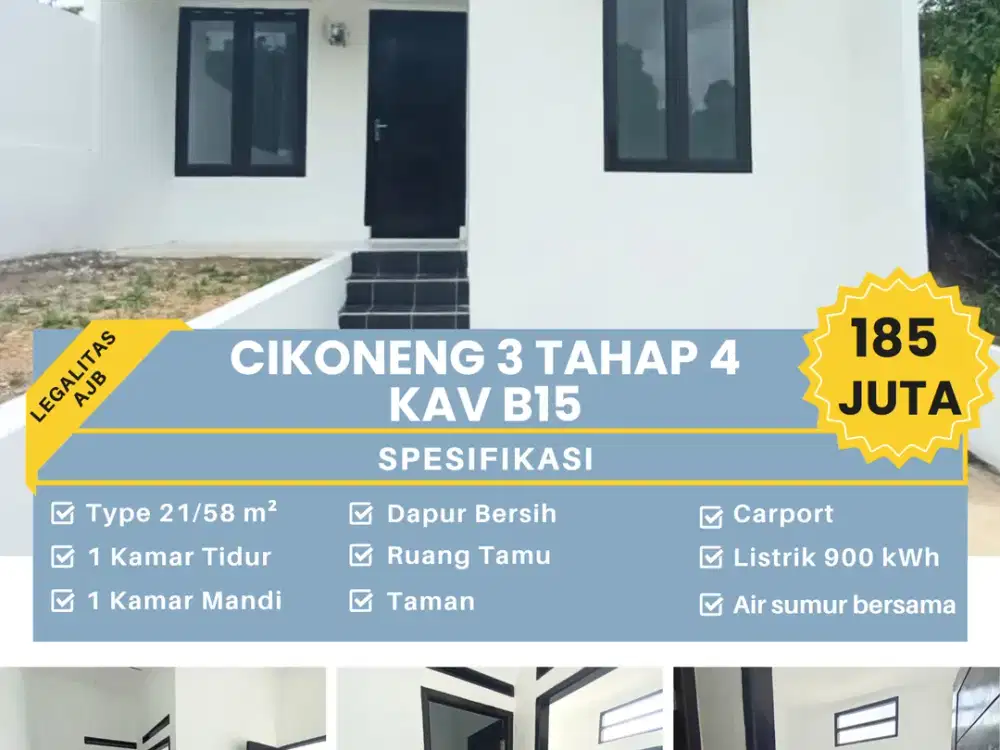 Rumah minimalis dengan dataran tinggi