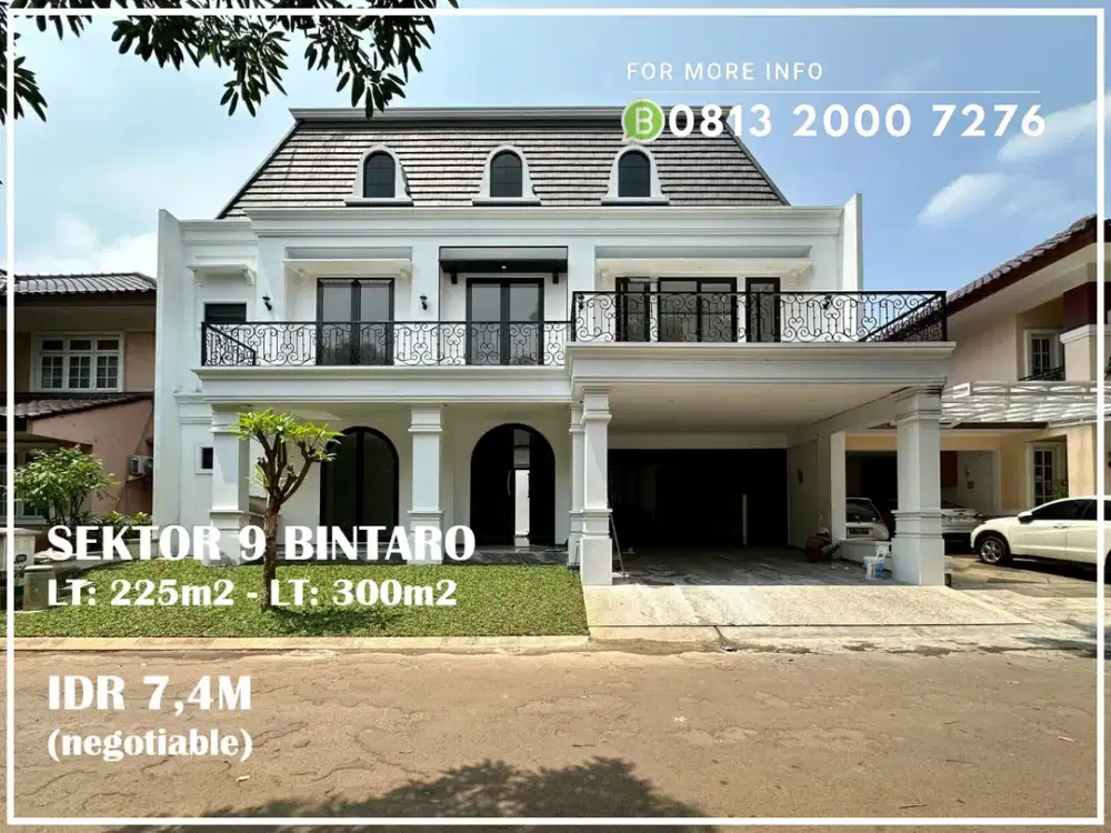 Rumah Baru di Sektor 9 Bintaro 2 Lantai Mewah ada Private Pool -11406