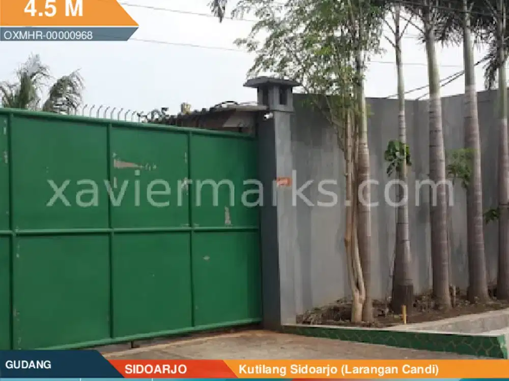 Tanah Bangunan Komersil Jalan Kutilang Larangan Candi sidoarjo 1.039m2