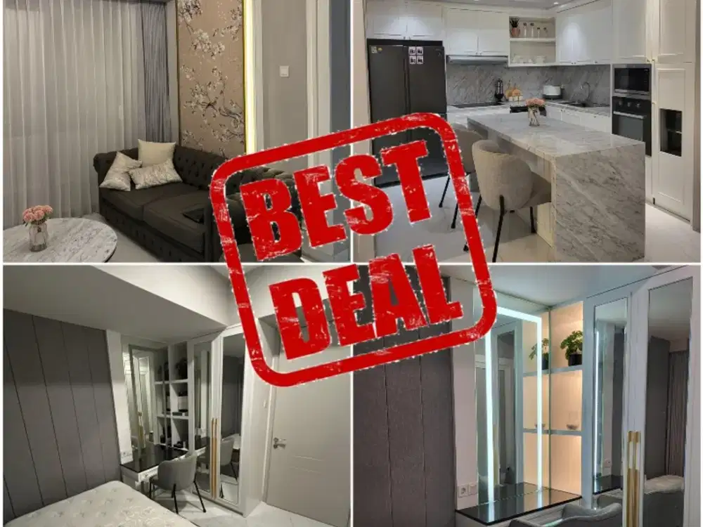 MURAH, Apartement LaViz Pakuwon Indah 3 BR Furnish Dkt Lariz