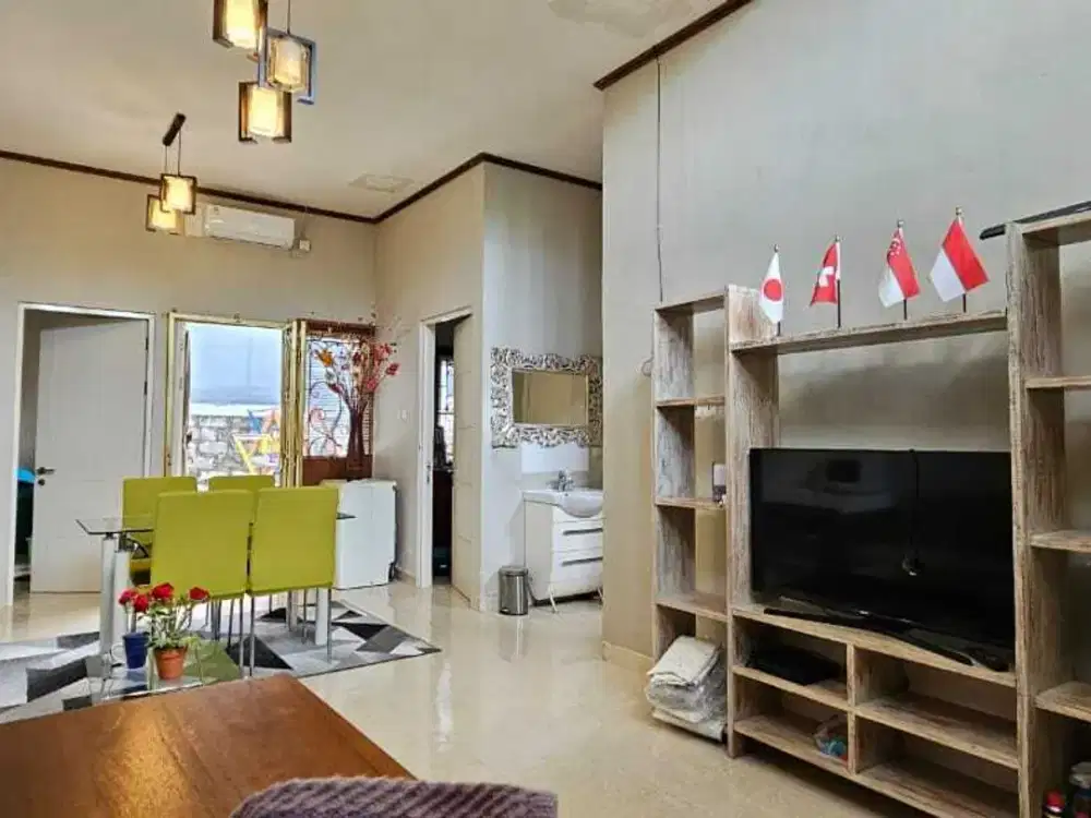 DIJUAL RUMAH SIAP HUNI, ADA PERABOT DALAM CLUSTER DI TANJUNG BUNGA