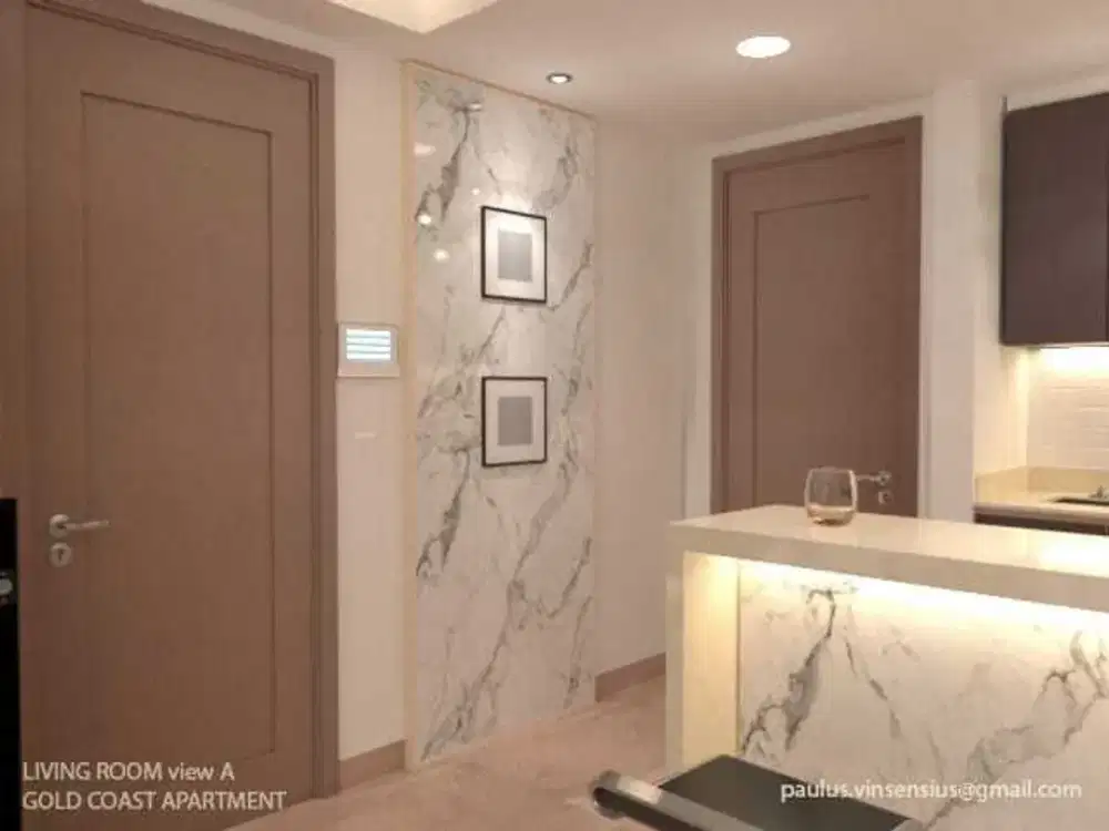 Apartemen Gold Coast 1br 51m2 Full Furnish Bagus