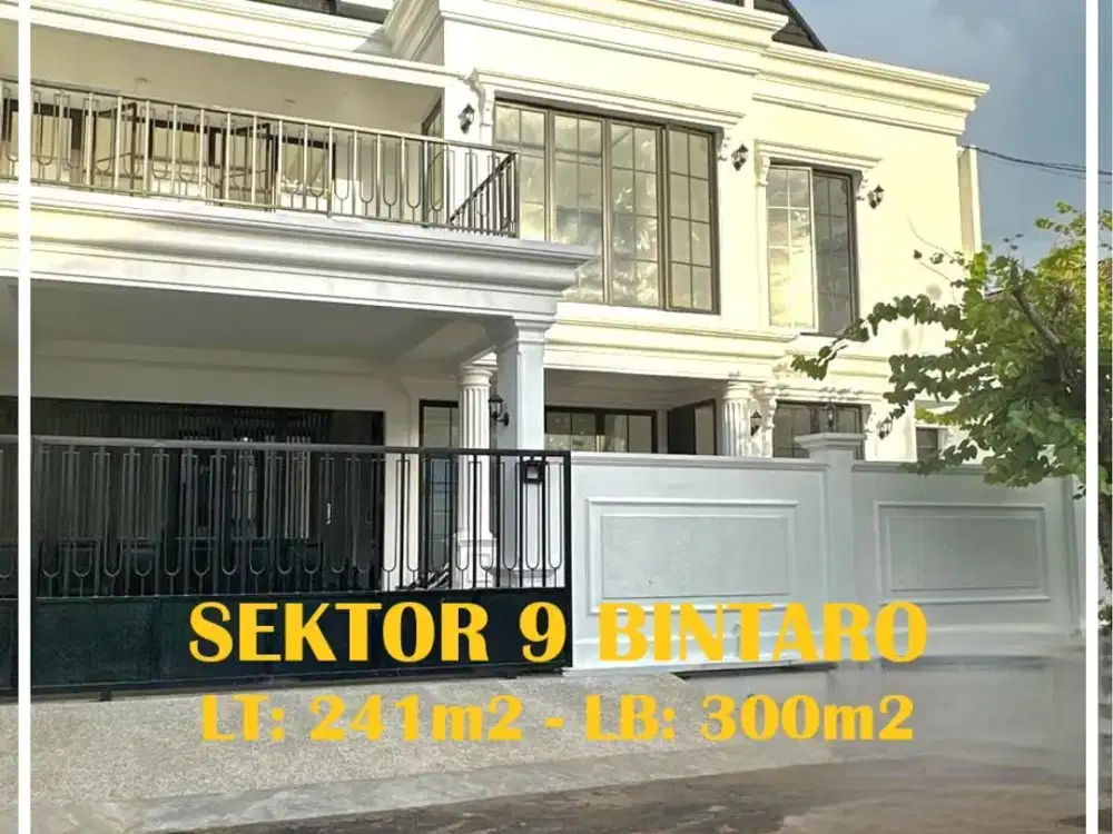 Rumah Baru dengan Private Pool Siap Huni di Sektor 9 Bintaro -rn10621