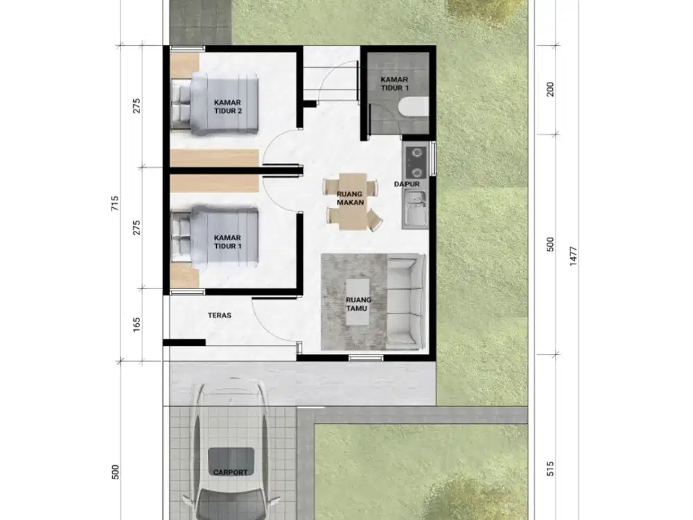 RUMAH MINIMALIS SIAP HUNI