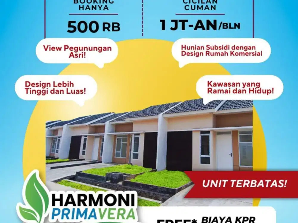 Rumah Murah dengan DP 1 jutaan