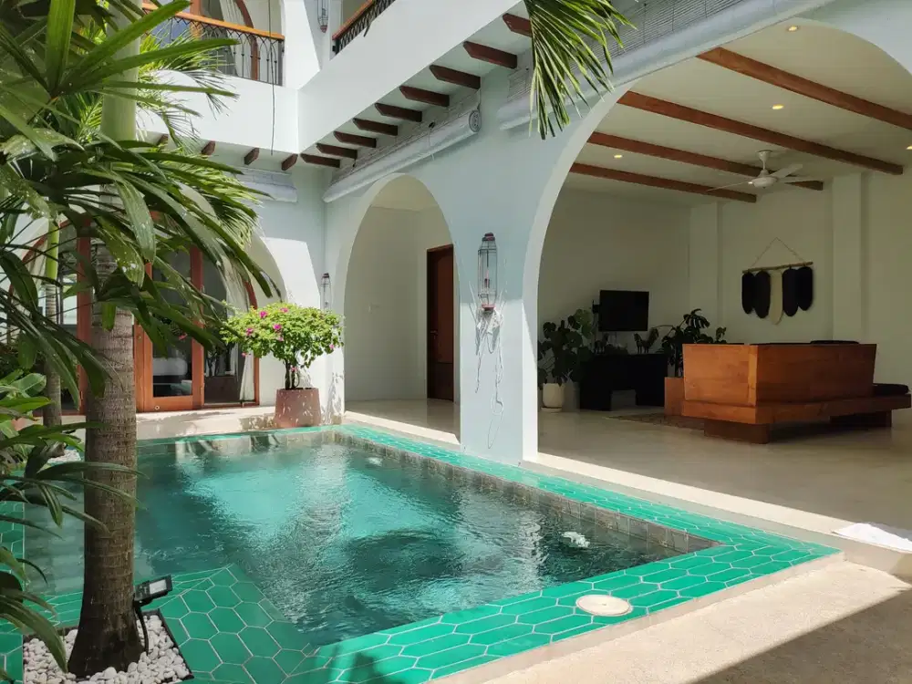 Villa Mediterranian 3 Kamar Tidur Di Pererenan Badung Bali