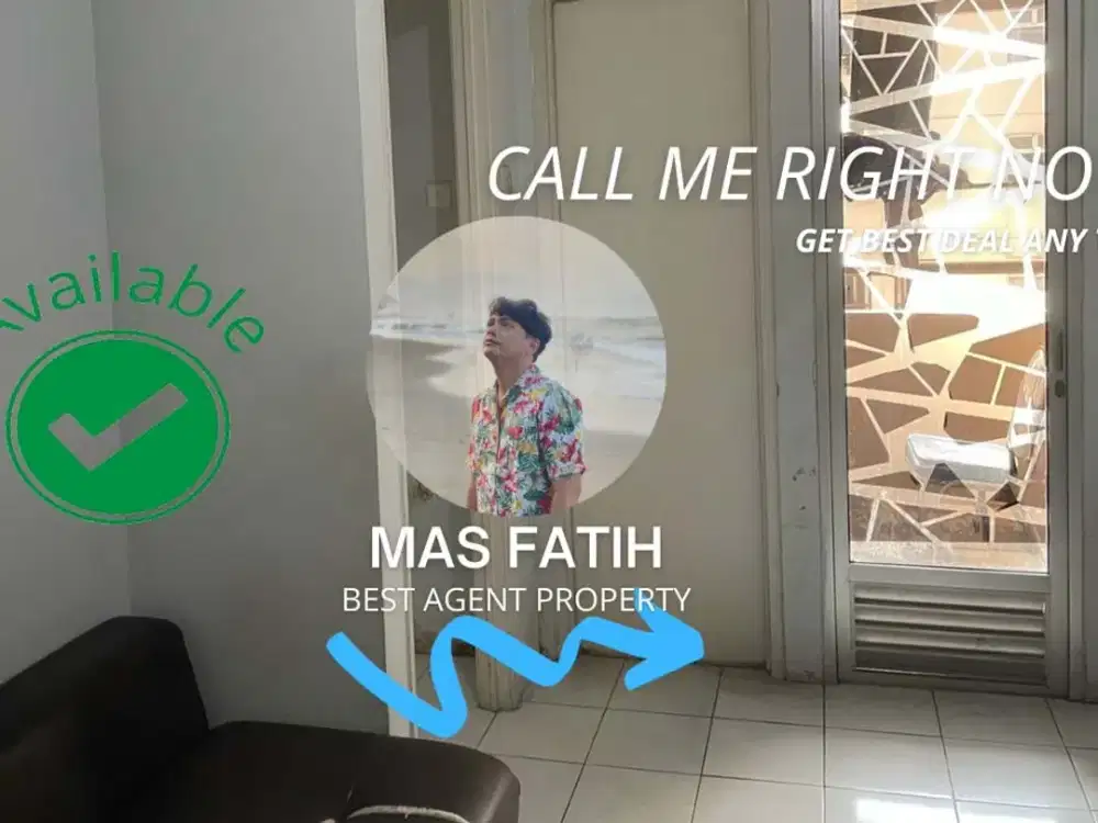 Woww Apartemen Kalibata City Tower Gaharu 2BR UnFurnish