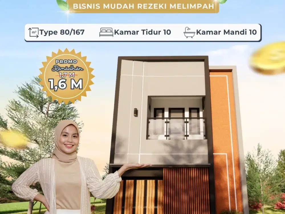JUAL  UNIT RUMAH KOS 10 KAMAR DEPAN KAMPUS UMM DAN UNIBRAW