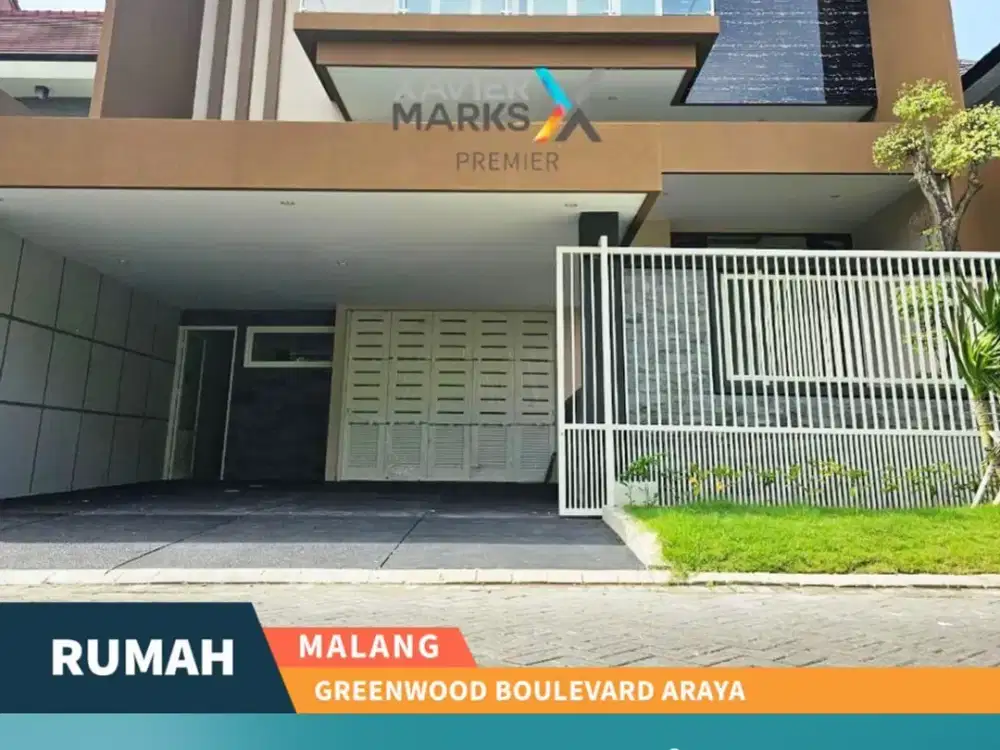 Dijual/Disewakan Rumah Megah di Greenwood Boulevard Araya Malang