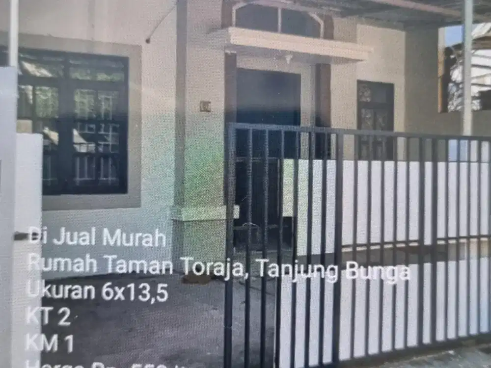 Dijual rumah di Taman Toraja Tjg Bunga Makassar