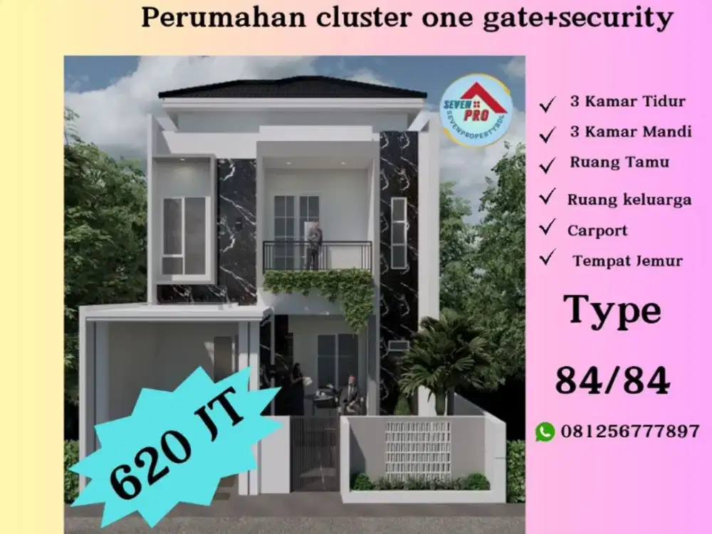 HUNIAN MEWAH MEGAH 2 LANTAI LOKASI STRATEGIS BANDAR LAMPUNG