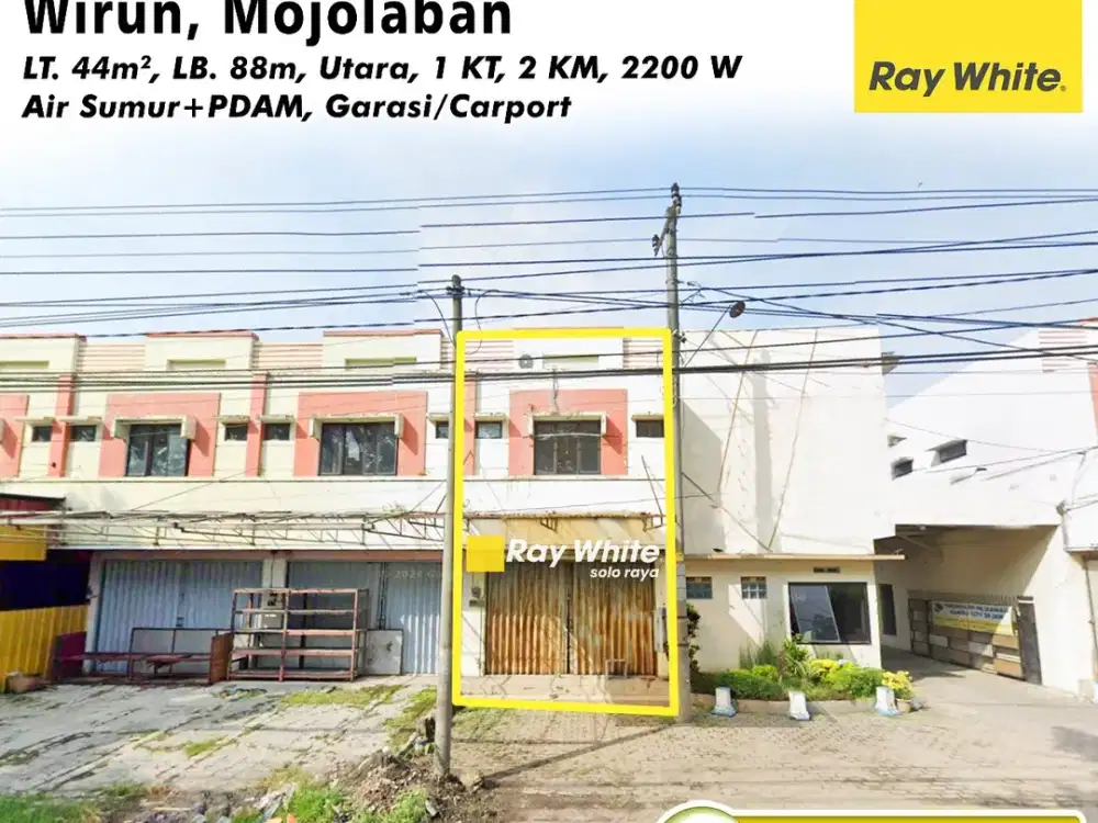 Dijual Ruko Lama di Wirun, Mojolaban