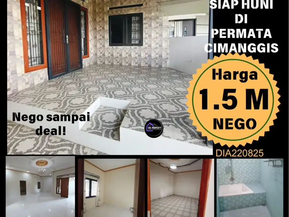 Rumah siap huni di Permata Cimanggis Cibubur