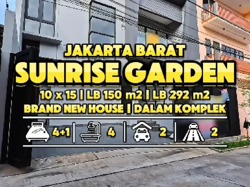 Rumah Modern lebar 10 di Komplek 10 menit ke Puri Indah Mall