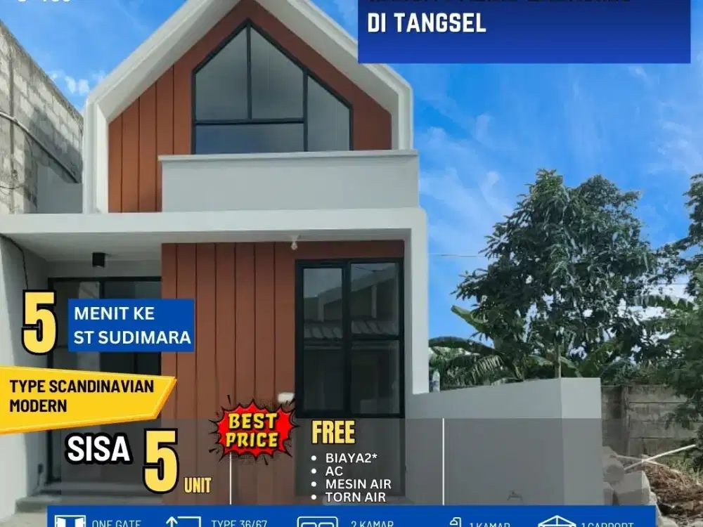 756 Cluster Murah Cantik, Cash Only, Dekat Stasiun Sudimara, Ciputat