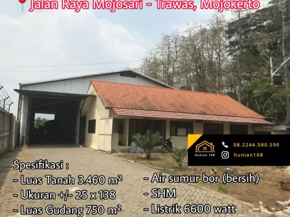 Gudang Pabrik Raya Mojokerto Trawas Ngoro Industrial Park NIP Industri