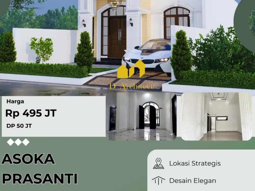 RUMAH MEWAH TYPE 60 2KT DEKAT DENGAN KEJAKSAAN BANDAR LAMPUNG